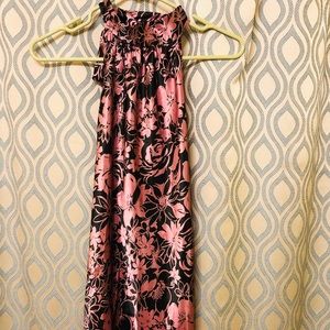 Satin Floral Party Dress